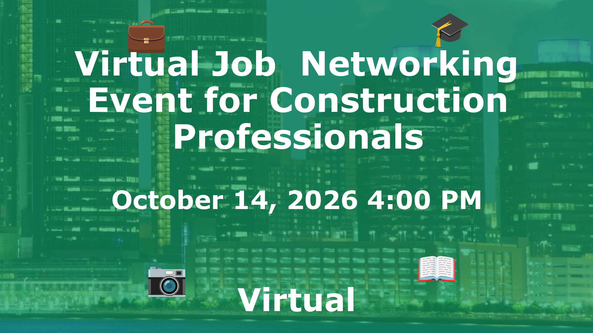 Virtual Job  Networking Event for Construction Professionals event image
